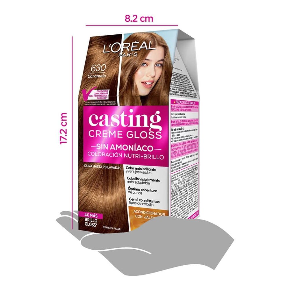 Tinte Loreal Nro 630 Caramelo Casting Creme Gloss Sin Amoniaco