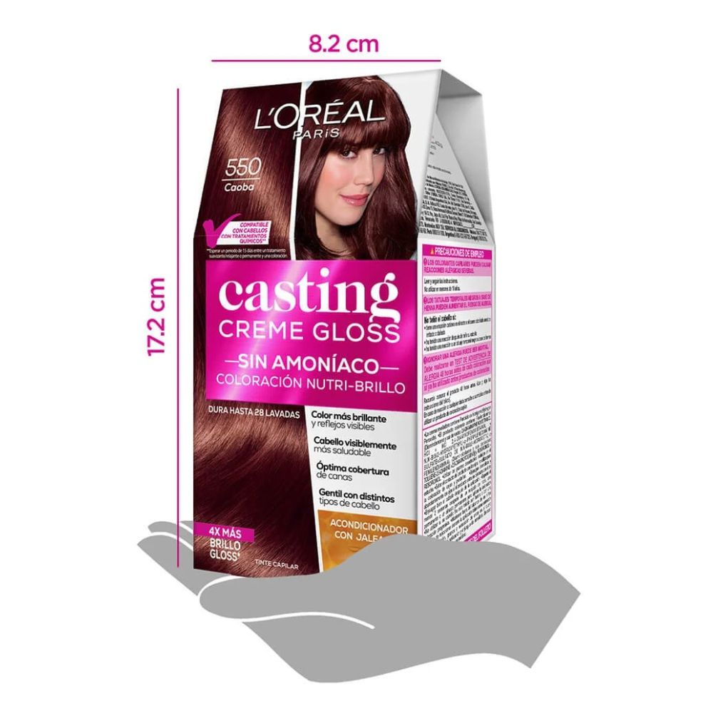 Tinte Loreal Nro 550 Caoba Casting Creme Gloss Sin Amoniaco