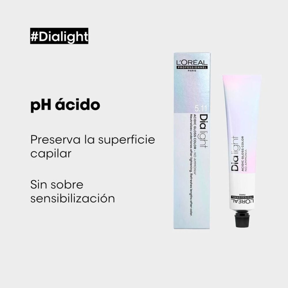 Tinte Loreal Coloracion Dia Light 10.21 Milkshake Rubio Platino Irisado Ceniza Sin Amoniaco 50 mL