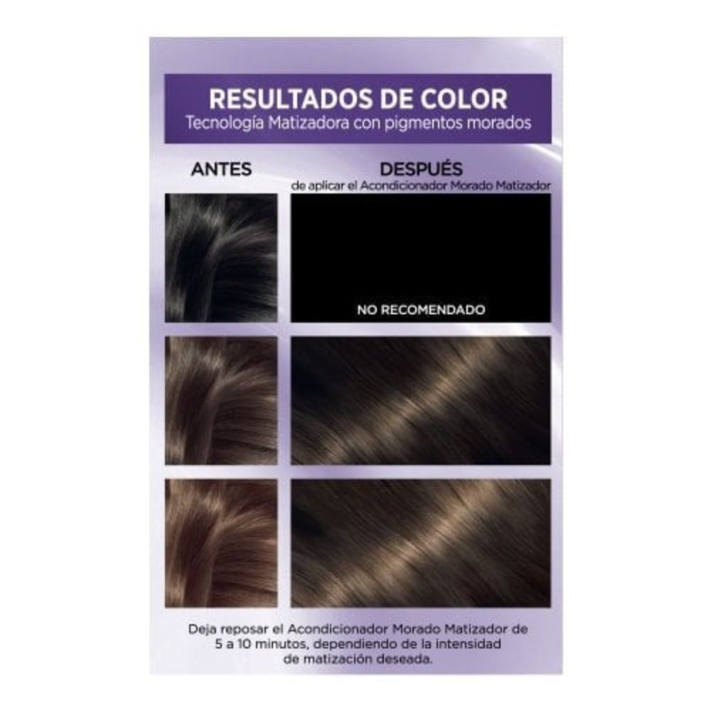 Tinte Para El Cabello L'oreal Excellence Matizador Supreme 8.12 Rubio Claro Cenizo Perla