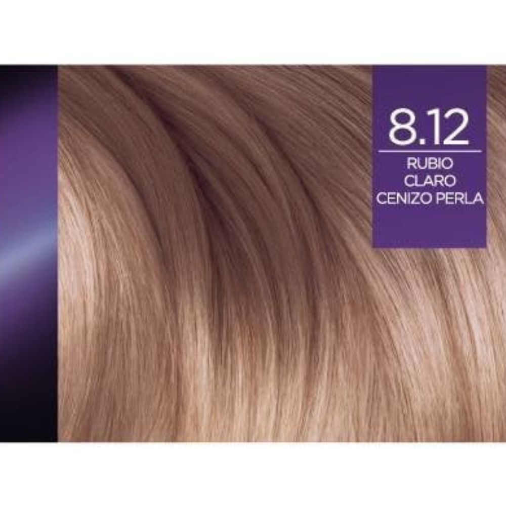 Tinte Para El Cabello L'oreal Excellence Matizador Supreme 8.12 Rubio Claro Cenizo Perla