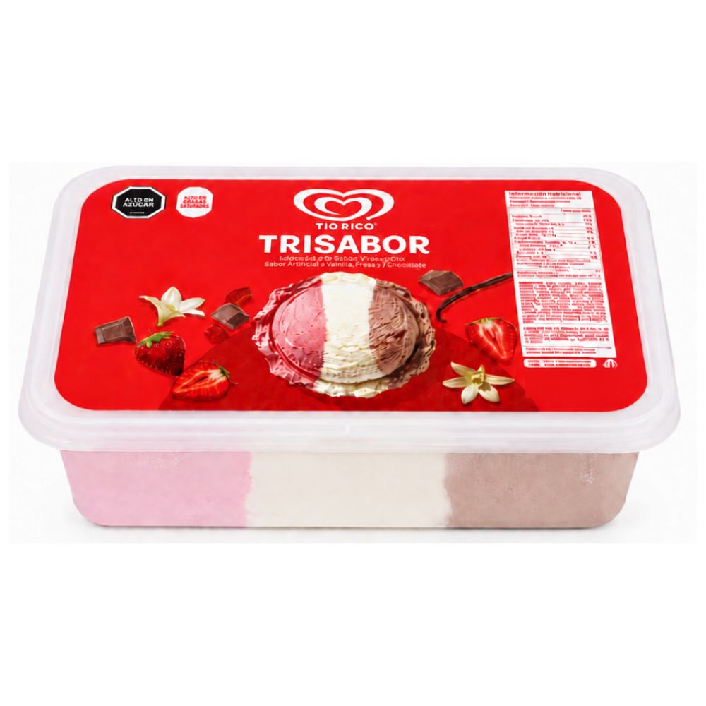 Helado Tio Rico Trisabor 2 Litros