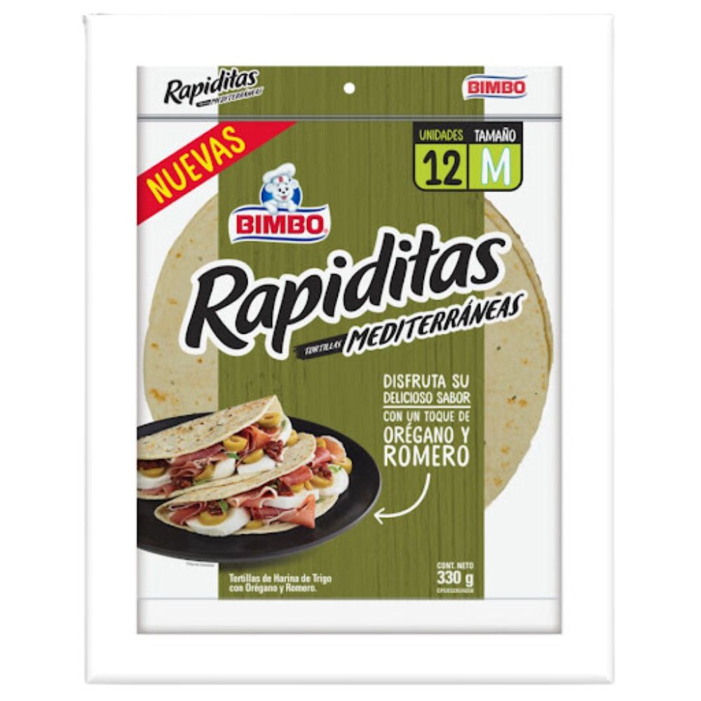Tortillas Bimbo Mediterráneo 330gr
