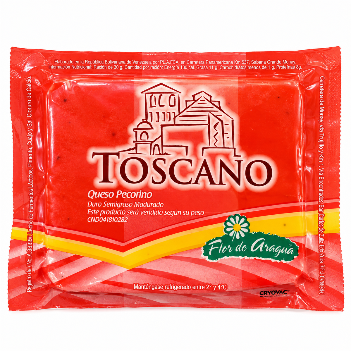 Queso Pecorino sin Pimienta Toscano Porcion Opciones Varias