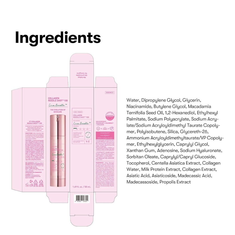 VT Cosmetics Cica Reedle 100 Collagen Reedle Shot 50ml