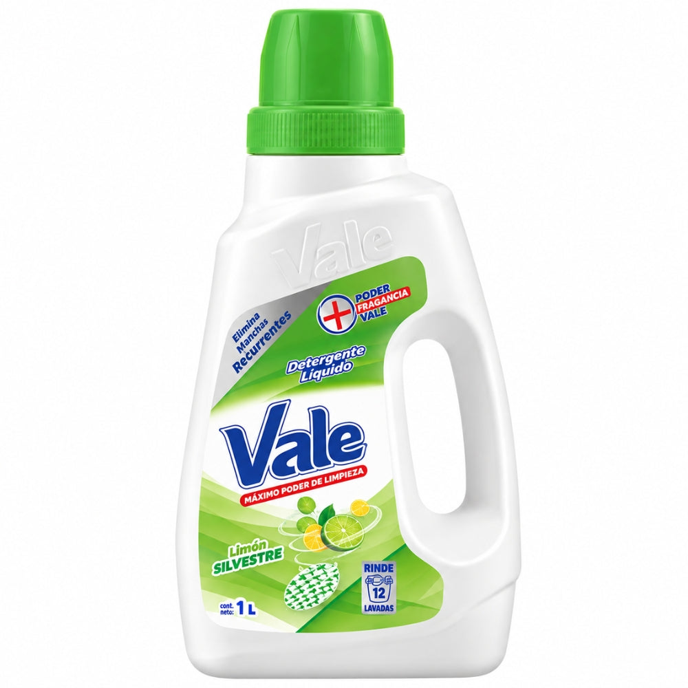 Vale Detergente Liquido Suavizante Limón Silvestre 1L