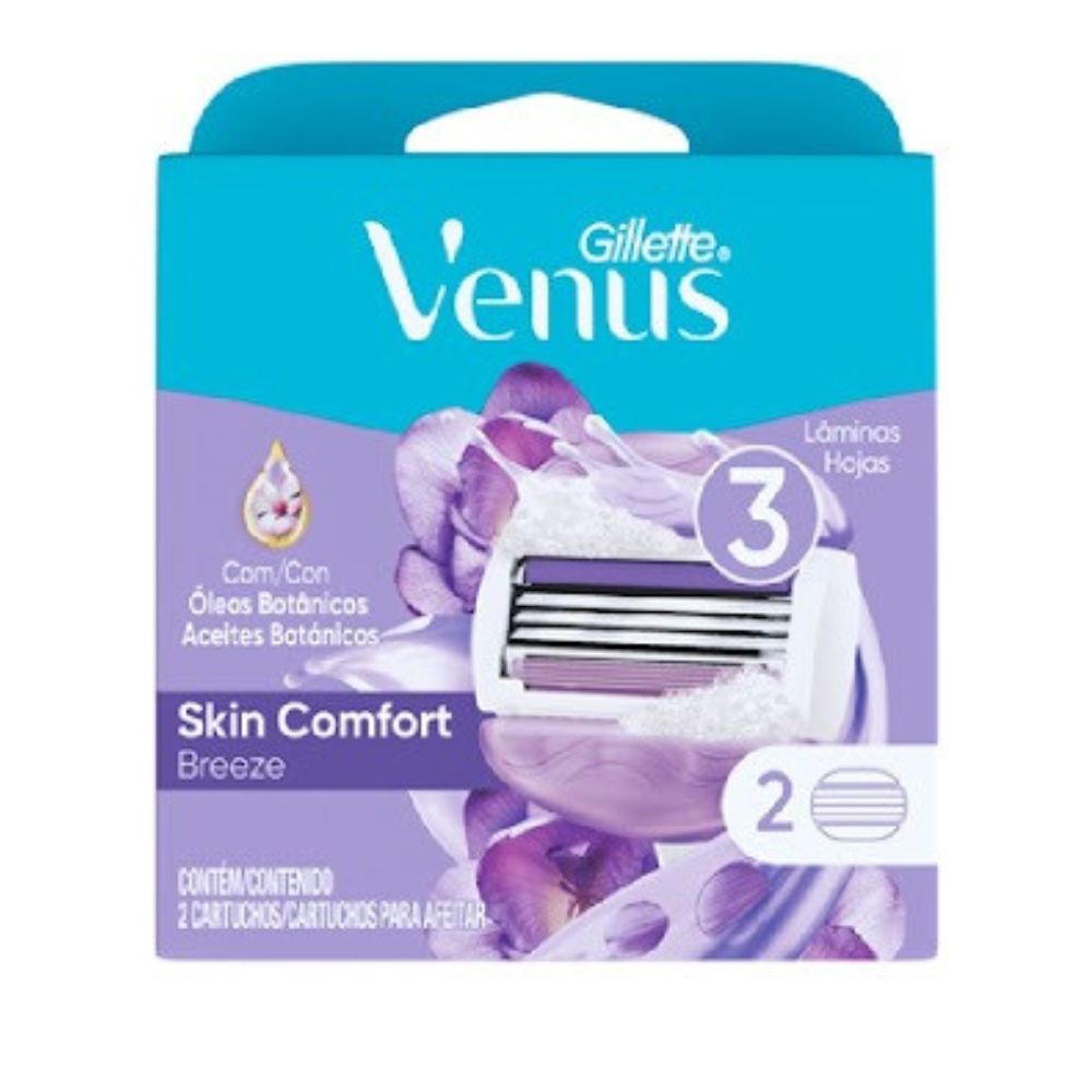 Venus Skin Comfort Breeze Cartuchos Para Afeitar 2 Und