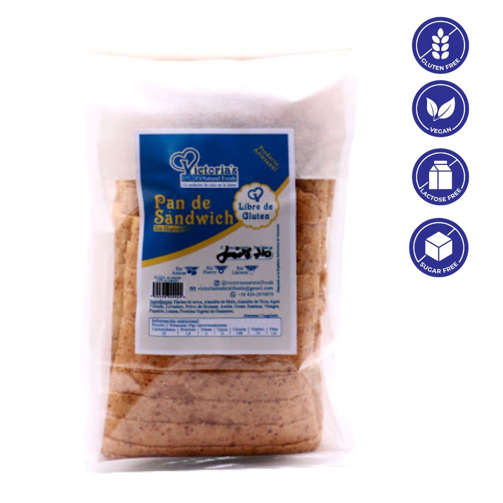 Victoria's Natural Food Pan De Sandwich Sin Huevo 720 gr
