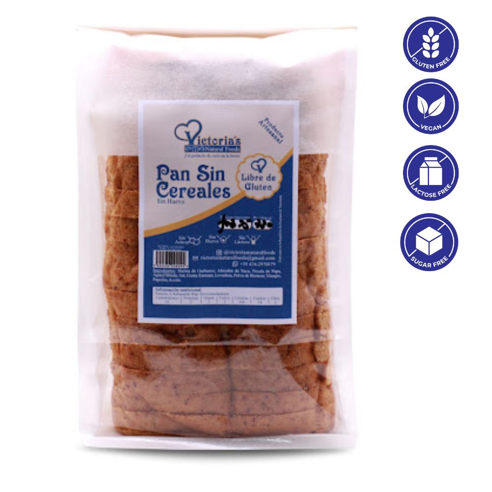 Victoria's Natural Food Pan Sin Cereales Sin Huevo 720 gr
