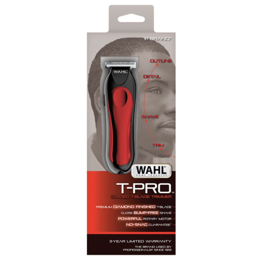 Wahl Mini Recortadora T-Pro Corded TBlade Trimmer 8 Piezas
