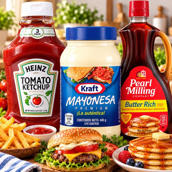 Salsas, Condimentos y Syrup