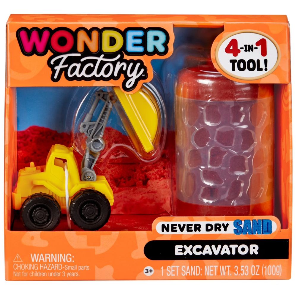 Wonder Factory Camion De Construccion Never Dry Sand Rojo 3+