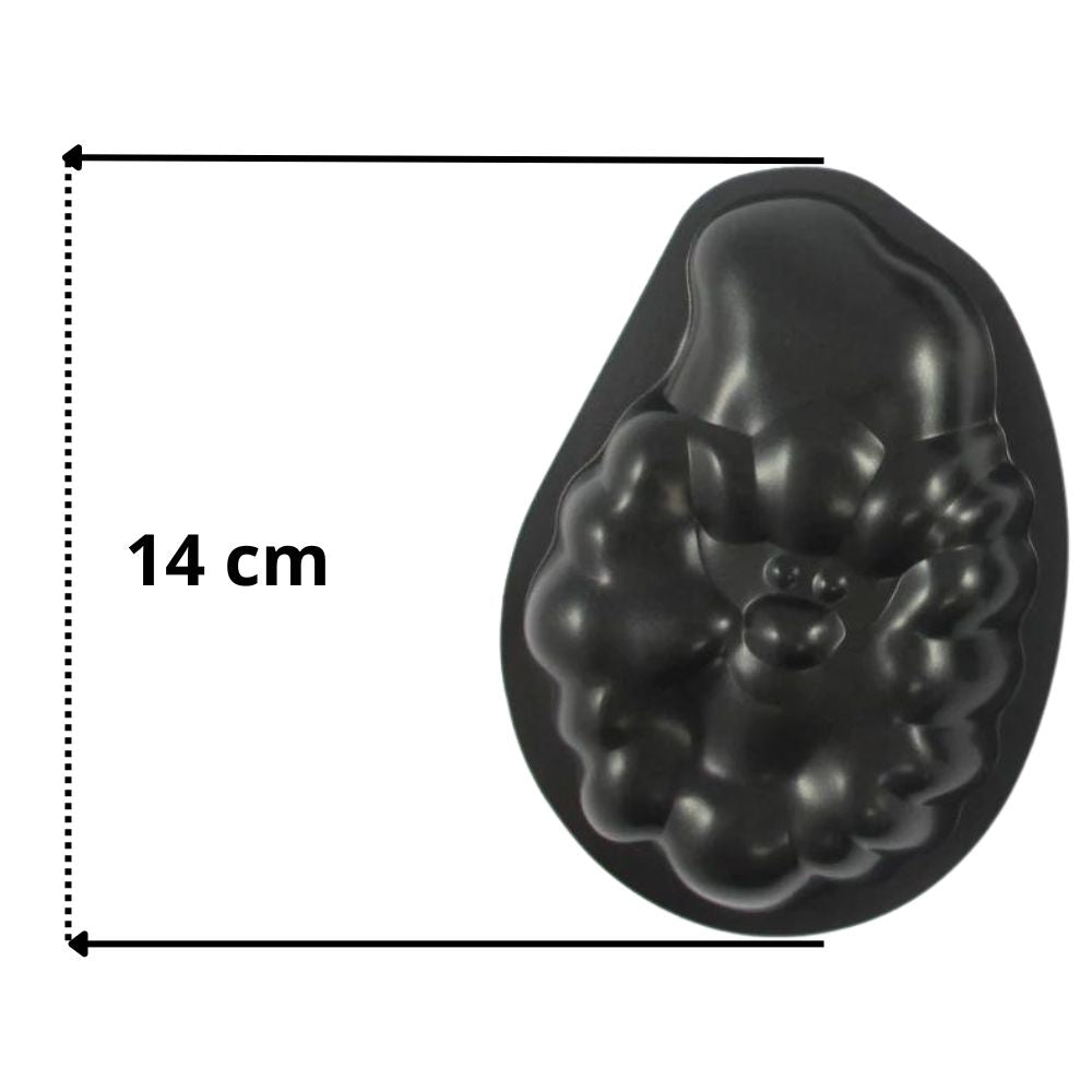 Mini Molde Reposteria Metal Antiadherente Forma Papa Noel