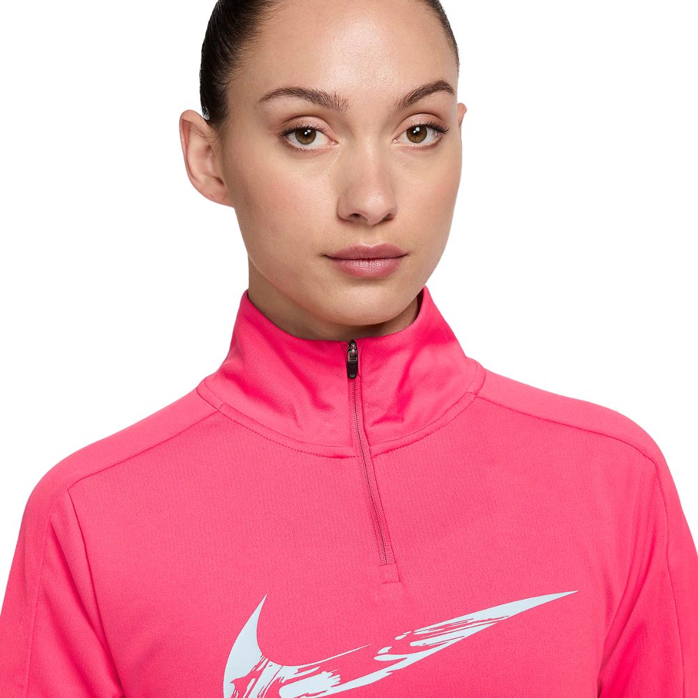 Nike Swoosh Dri Fit Midlayer 1/4 Zip Talla S para Damas
