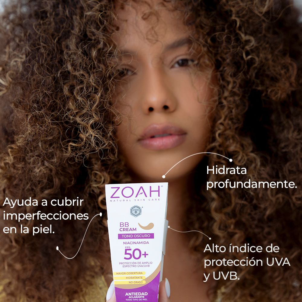 Zoah BB Cream Tono Oscuro Niacinamida FPS 50+