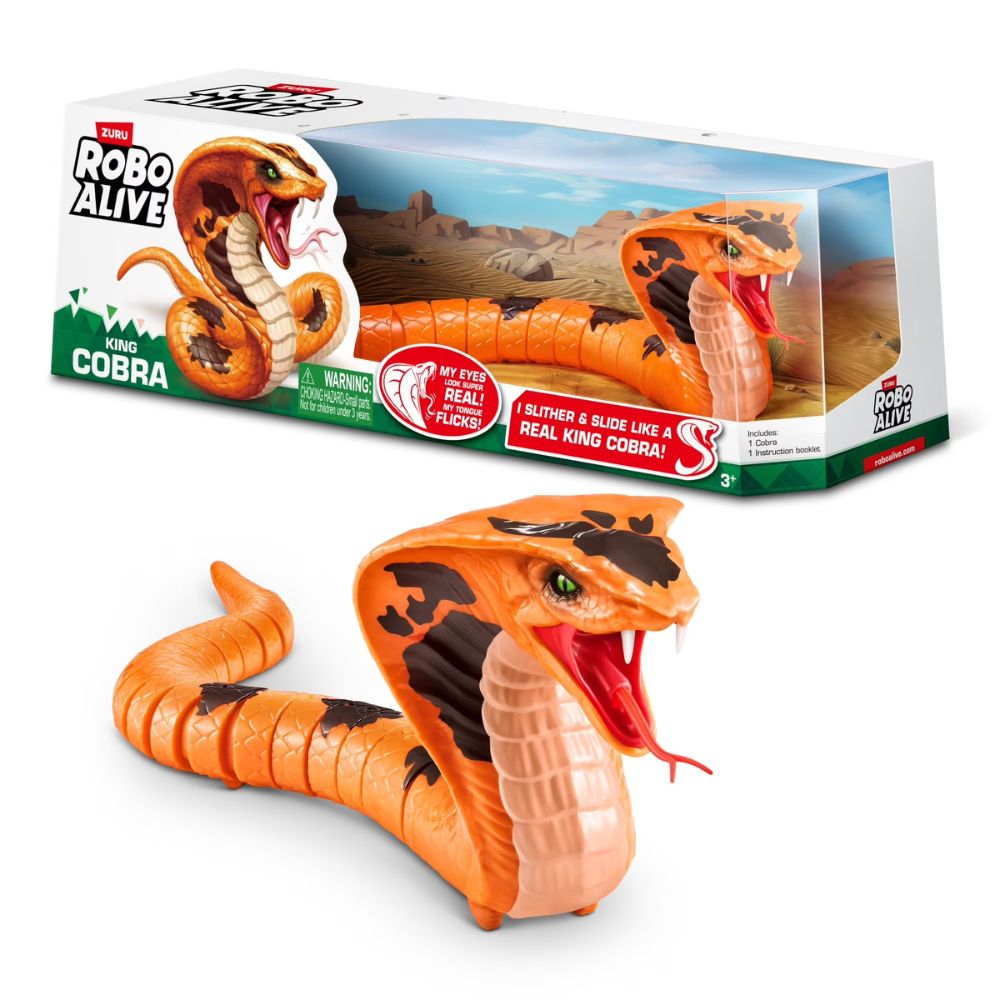 Zuru Robo Alive Slithering Snake King Cobra 3+