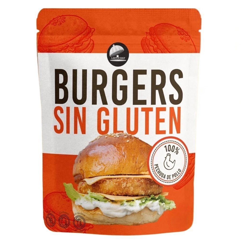Listochef Burgers Sin Gluten 636gr