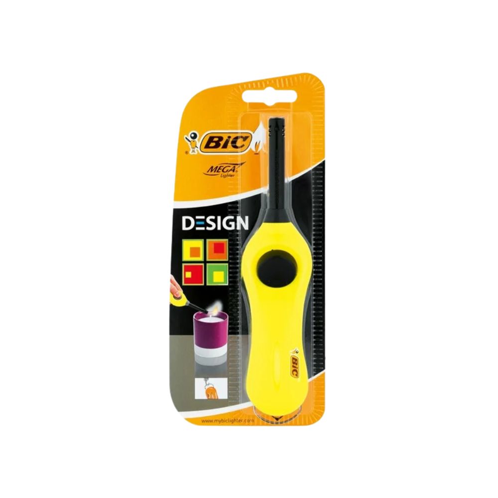 Bic Encendedor Mega Lighter U140 1 Unidad Colores Varios
