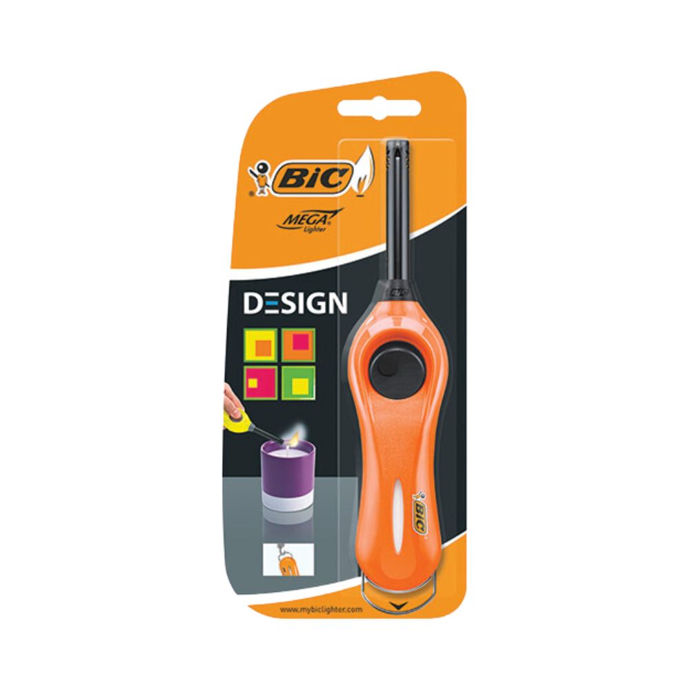 Bic Encendedor Mega Lighter U140 1 Unidad Colores Varios