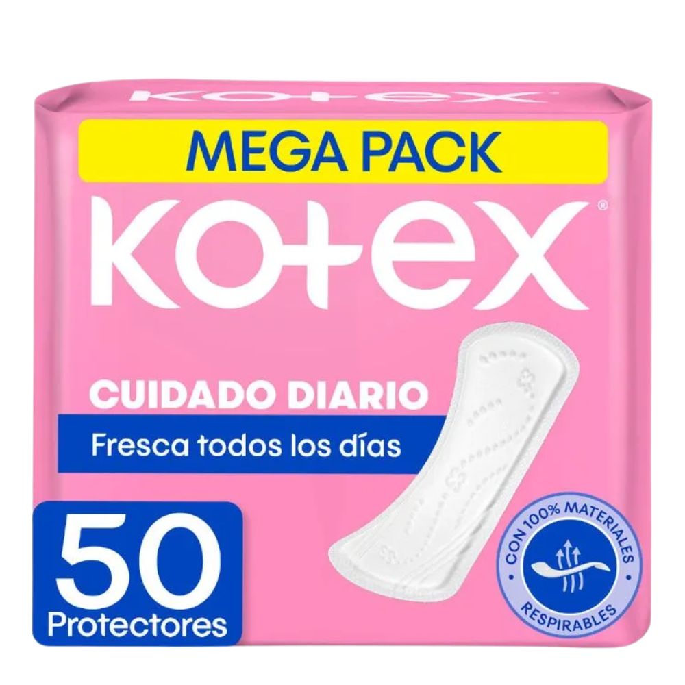 Kotex Protectores Diarios Cuidado Diario Mega Pack 50
