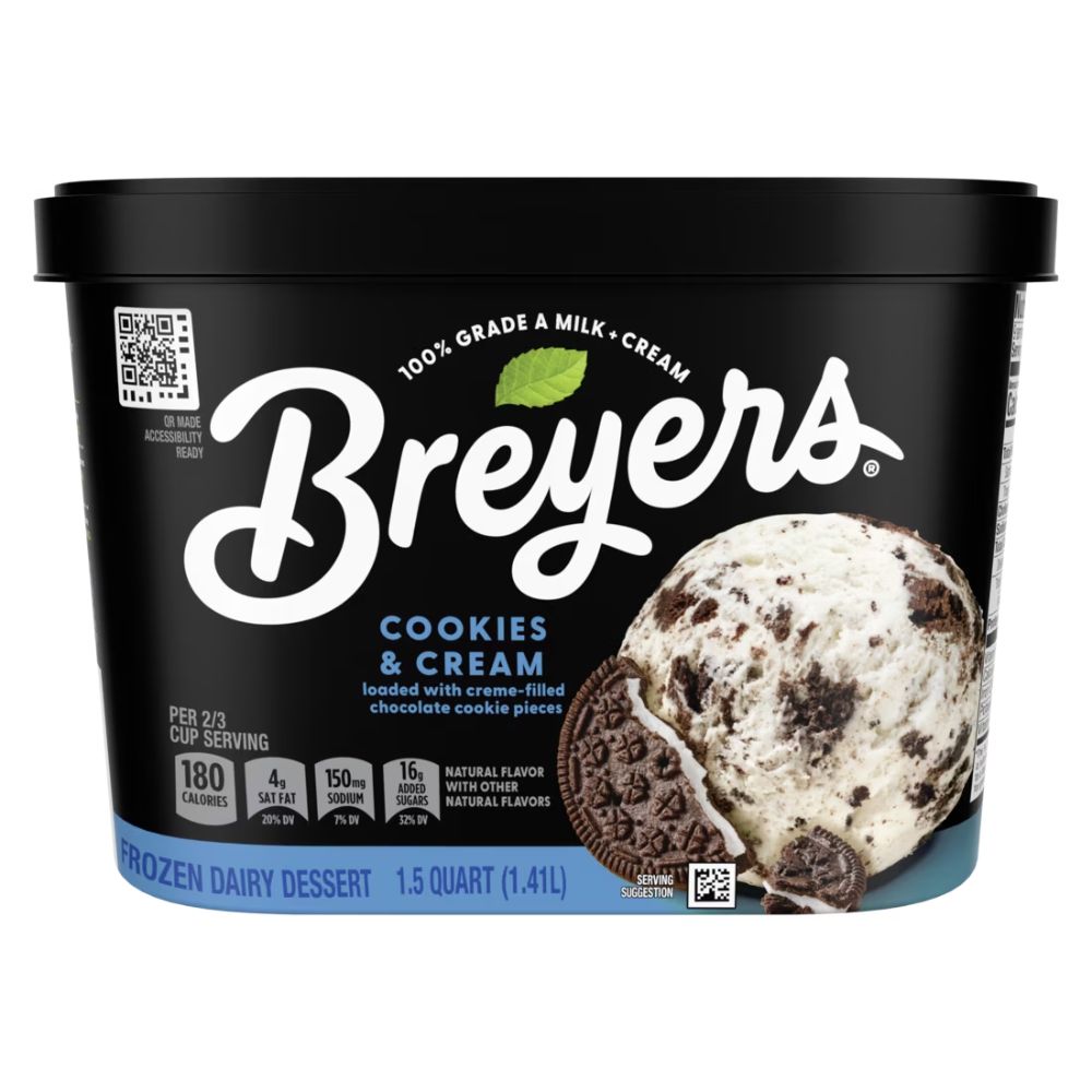 Helado Breyers Cookies & Cream 1.4Lt