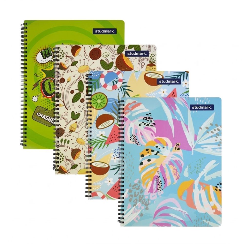 Studmark Libreta Con Espiral Una Linea 80 Hojas Modelos Varios