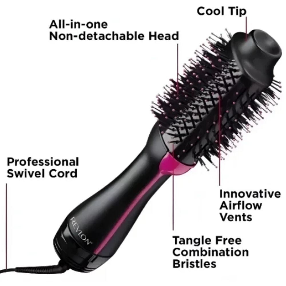 Revlon Cepillo Secador One-Step Volumizer Rosado