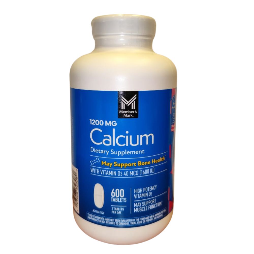 Member's Mark Calcium 1200mg 600 Tabletas