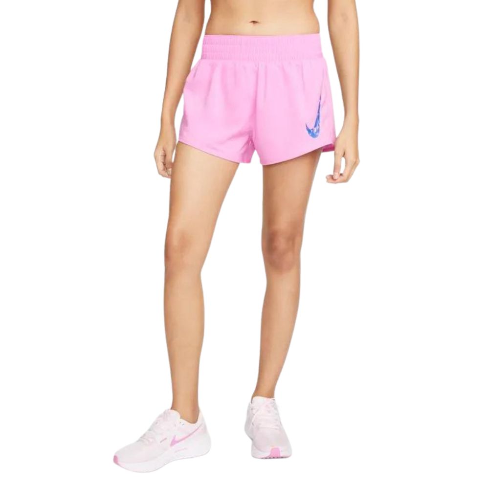 Nike Short Running One Swoosh Dri Fit Medio Para Damas