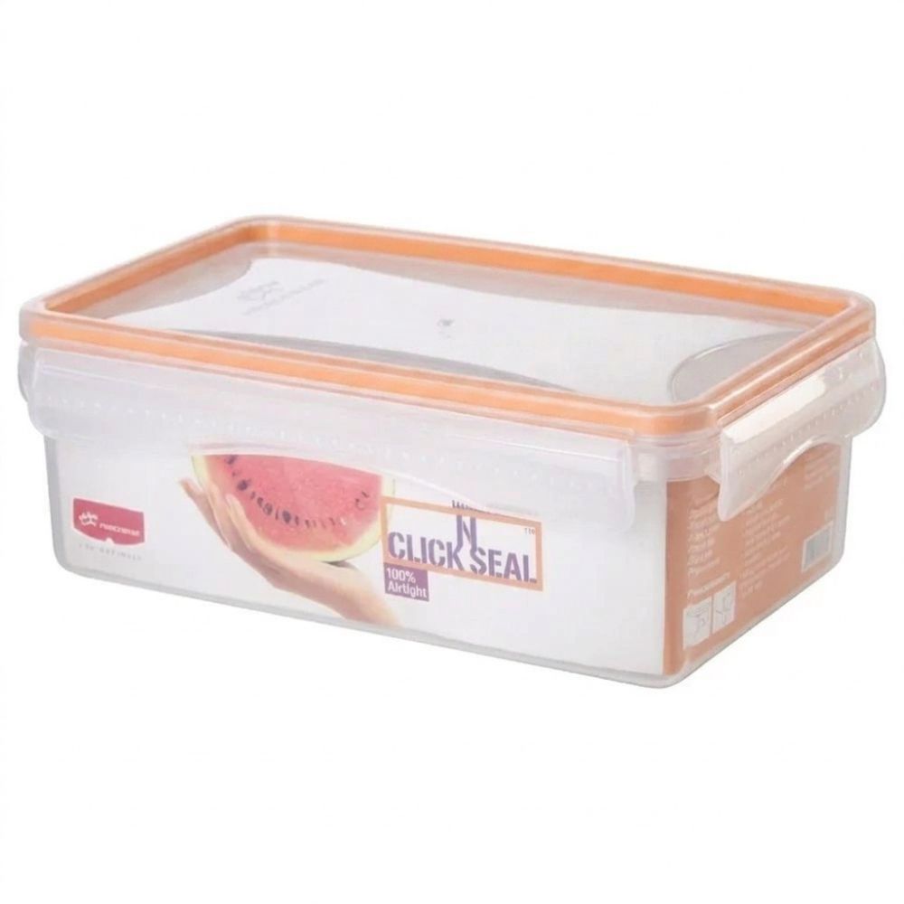 Contenedor De Alimentos Rectangular Princeware Con Tapa Hermética Orange 2165ml