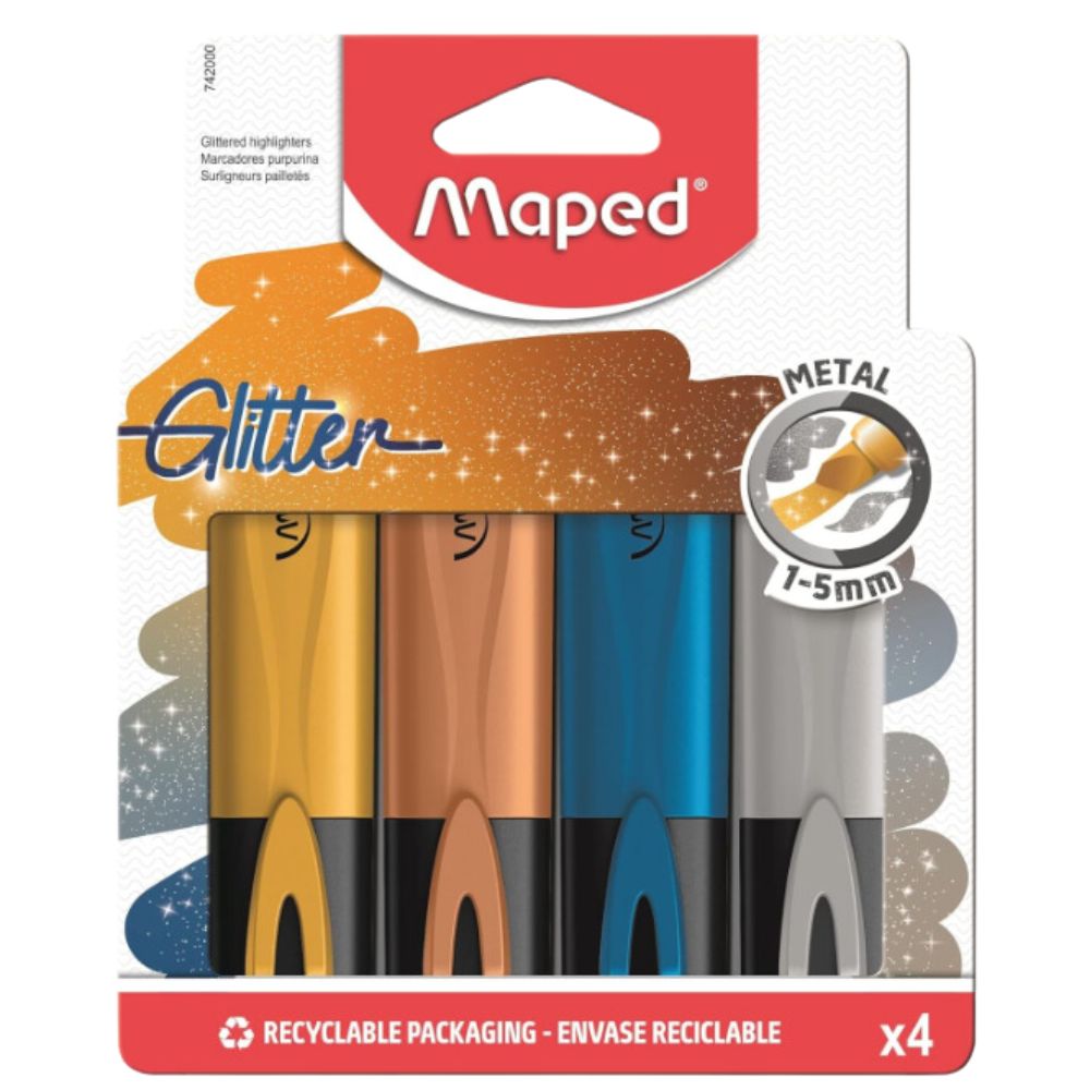Maped Resaltadores Metalicos 4 Colores