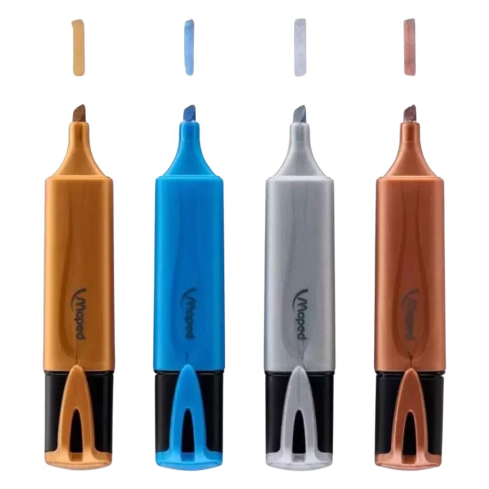 Maped Resaltadores Metalicos 4 Colores