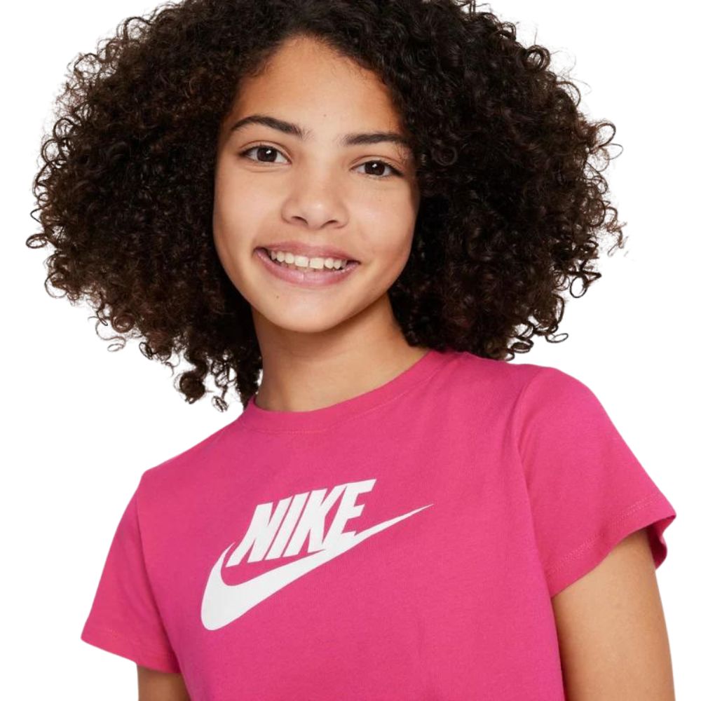 Nike Franela Sportwear Essential Crop Futura Para Niñas