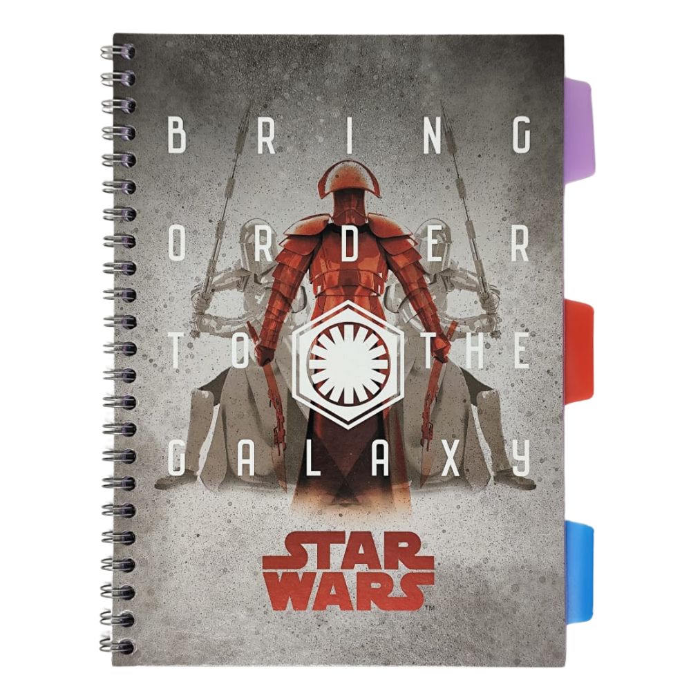 Ofimak Libreta Espiral de Una Linea 3 Materias Star Wars