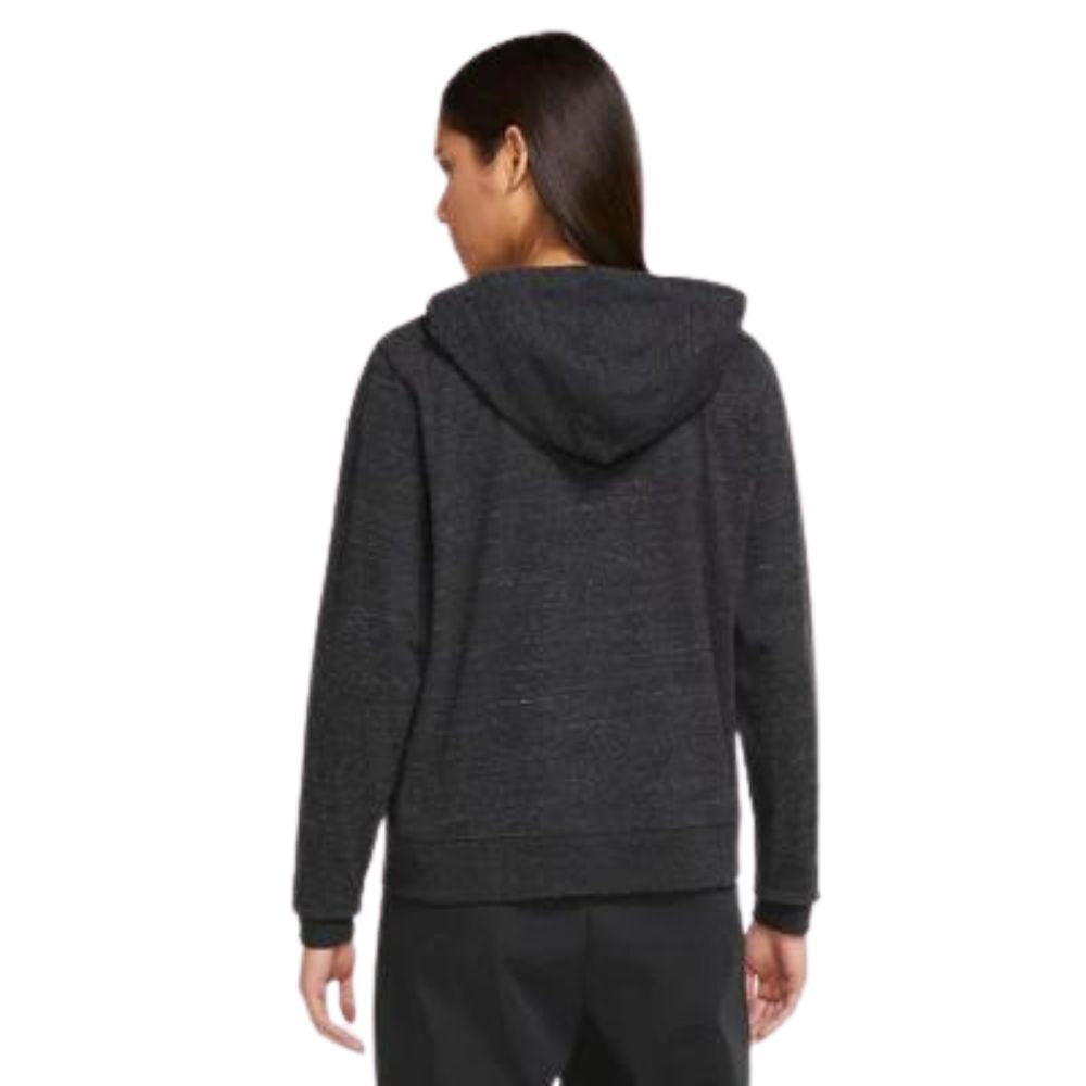 Nike Sweater de Algodón Para Damas Color Gris Oscuro