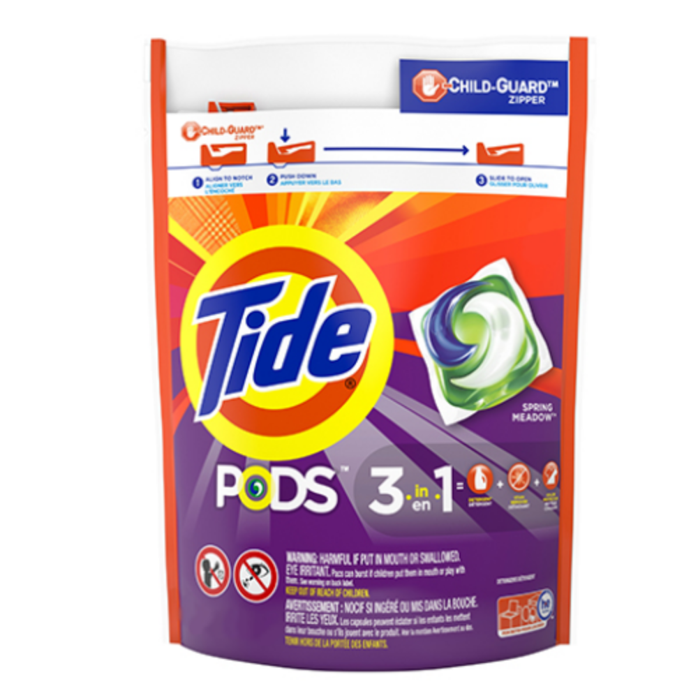 Tide Pods 3 en 1 Spring Medows 39 Pods 953gr Detergente