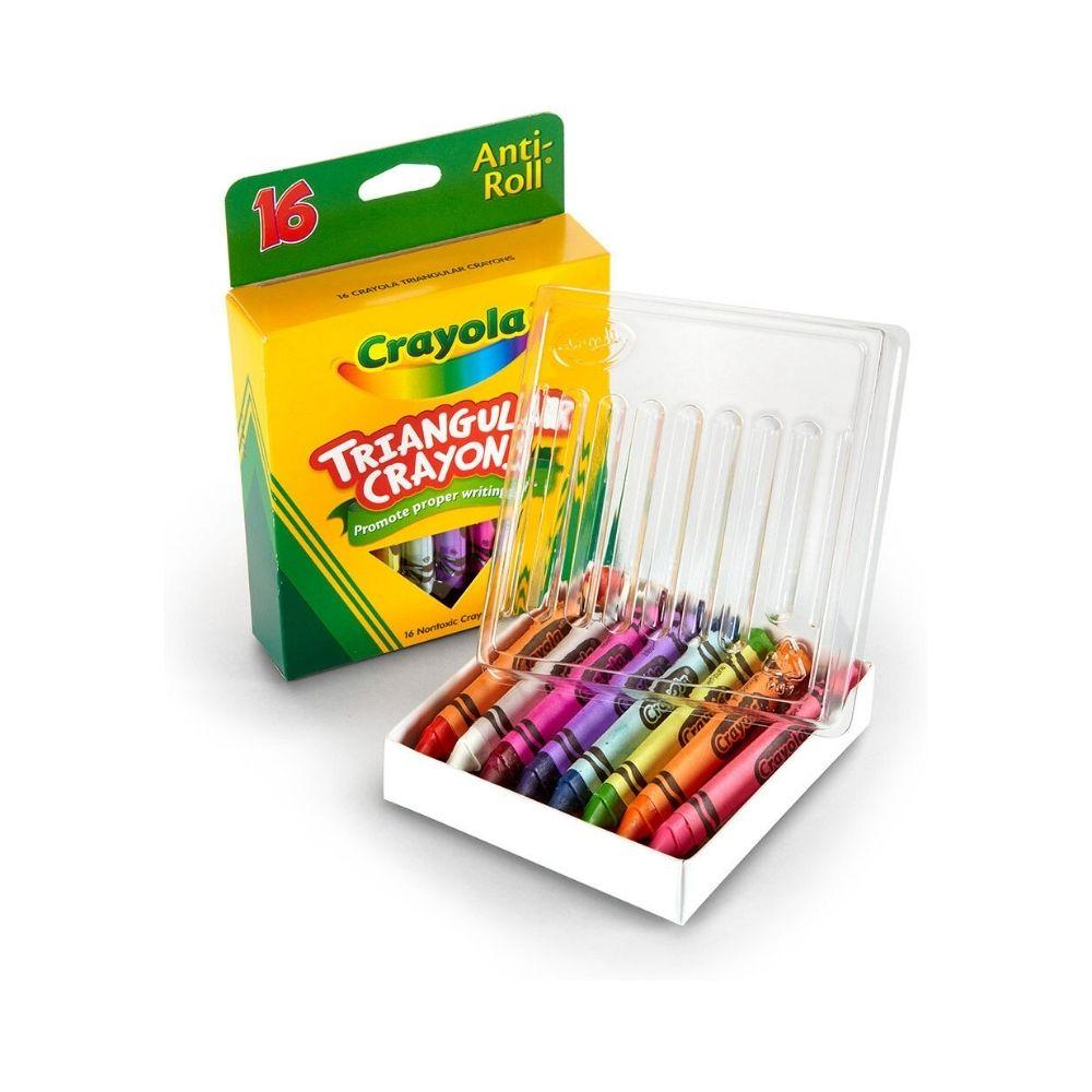 Crayola Creyones Triangulares Anti-Roll 16 Piezas - Madison Center