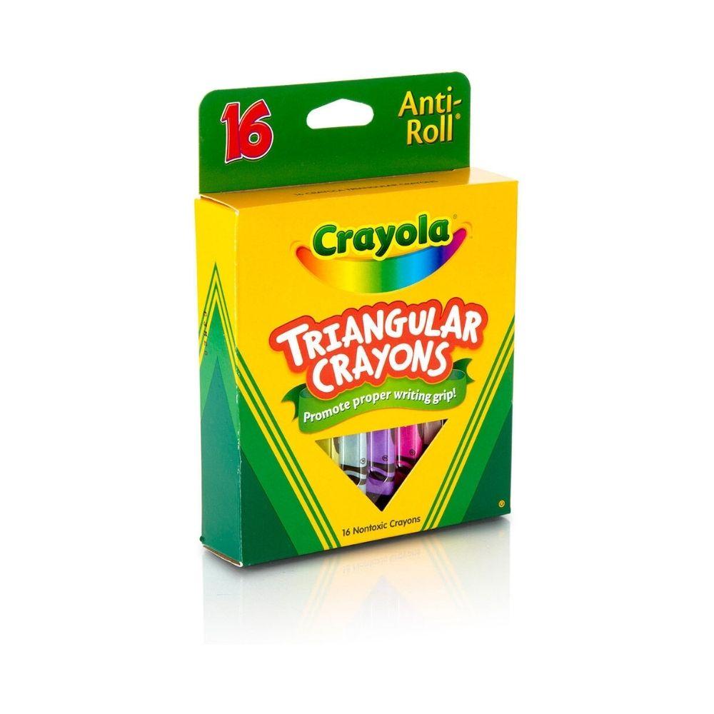Crayola Creyones Triangulares Anti-Roll 16 Piezas - Madison Center
