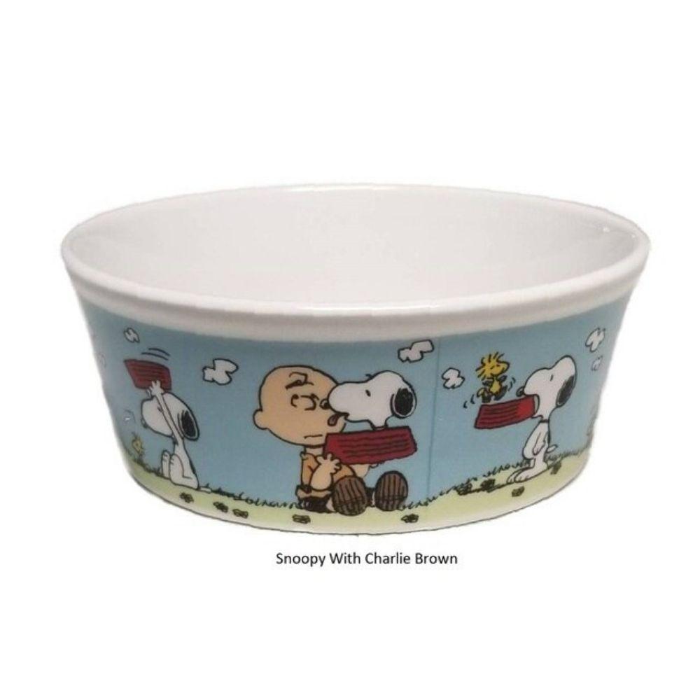 Bowl de Comida para Mascota Snoopy y Charlie Brown 13cm - Madison Center