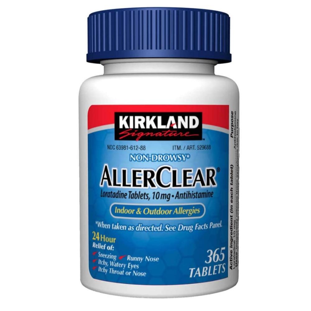 AllerClear Kirklan Non Drowsy 10mg 365 Tabletas