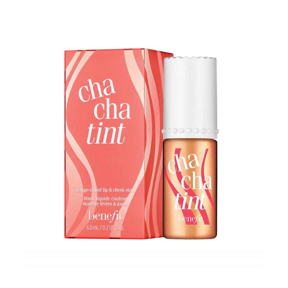 Benefit Cha Cha Tint Mango Tinted Lip & Cheek Stain Blush Liquide Couleur 6.0ml