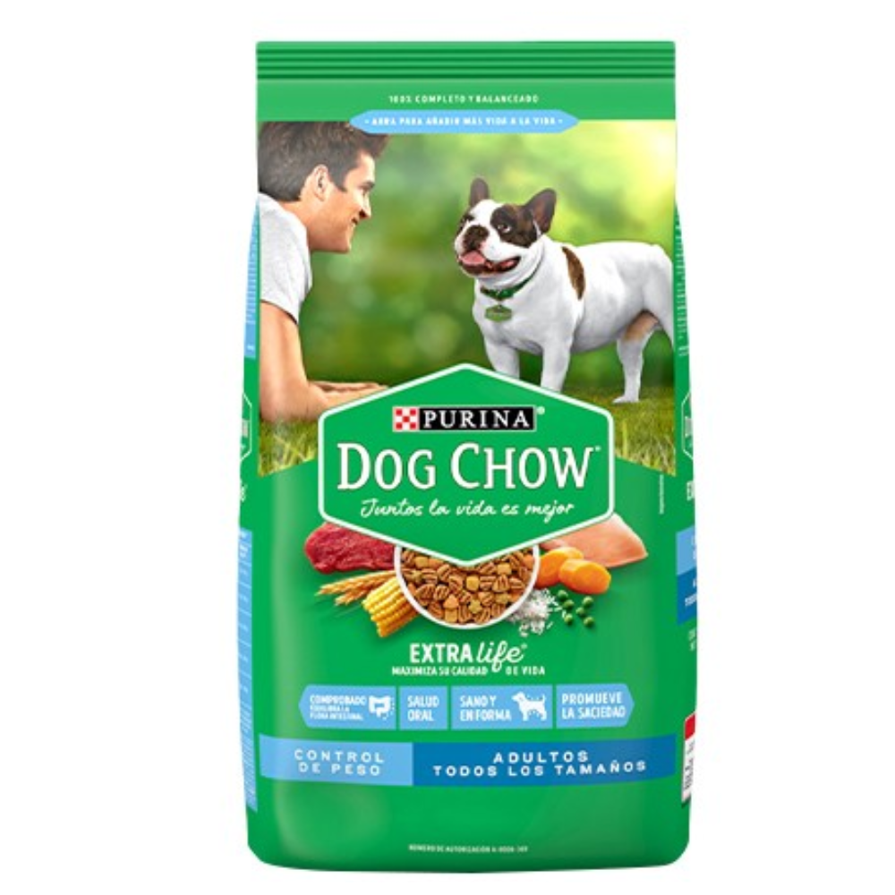 Purina Dog Chow Adultos Todos los Tamaños Sin Colorante y Probiotico Control de Peso 2kg