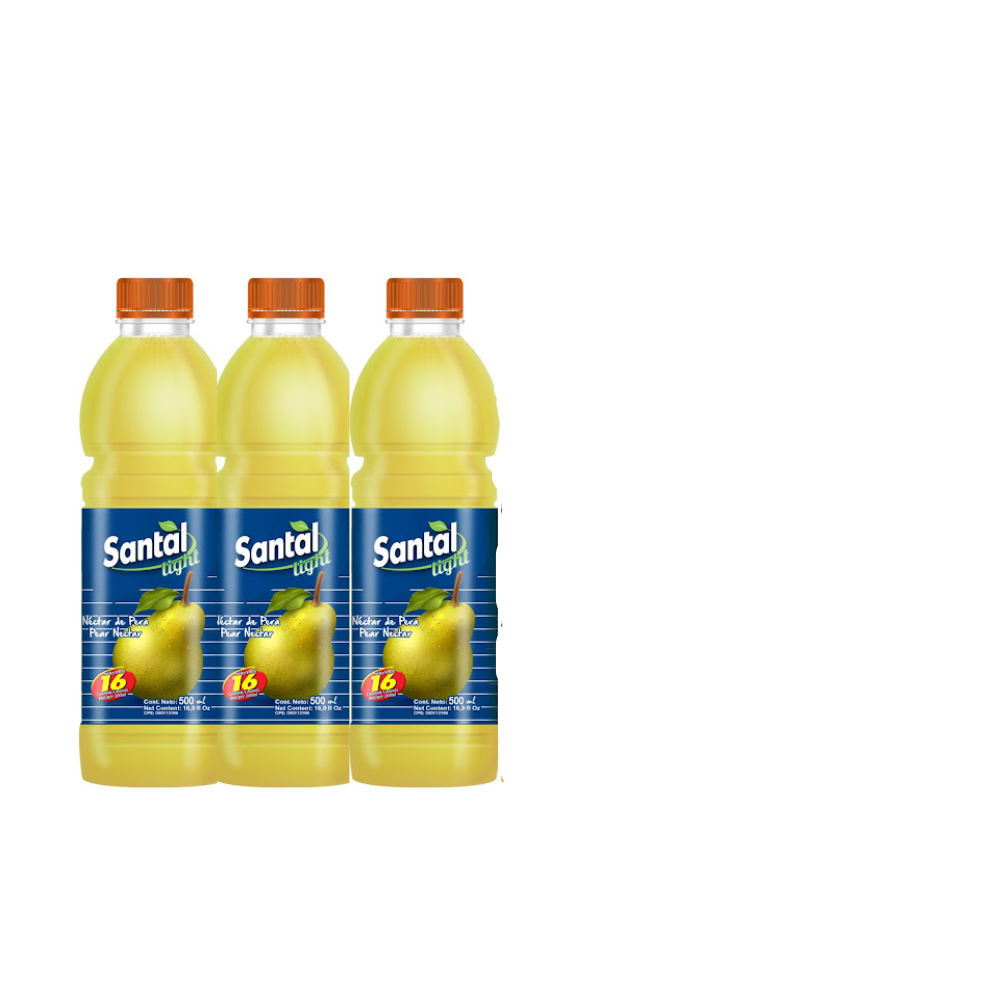 Santal Light Nectar de Pera Pack de 3 Und de 500ml