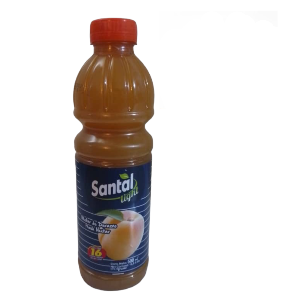 Santal Light Nectar de Durazno Pack de 3 Und de 500ml