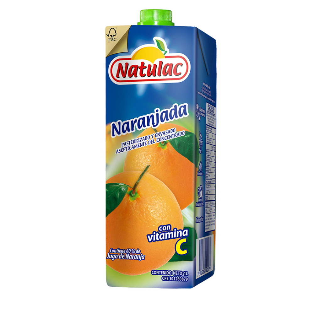 Jugo De Naranja Natulac 1L