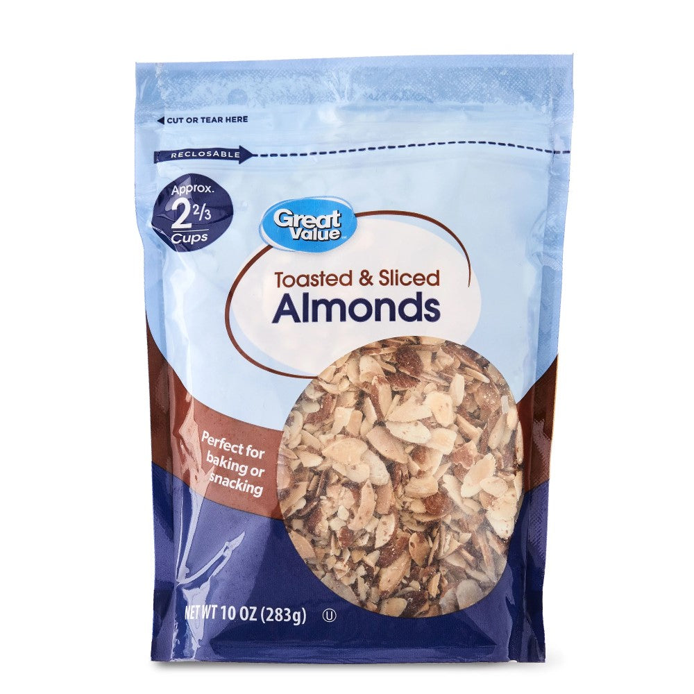 Great Value Almendras Tostadas Fileteadas 283g