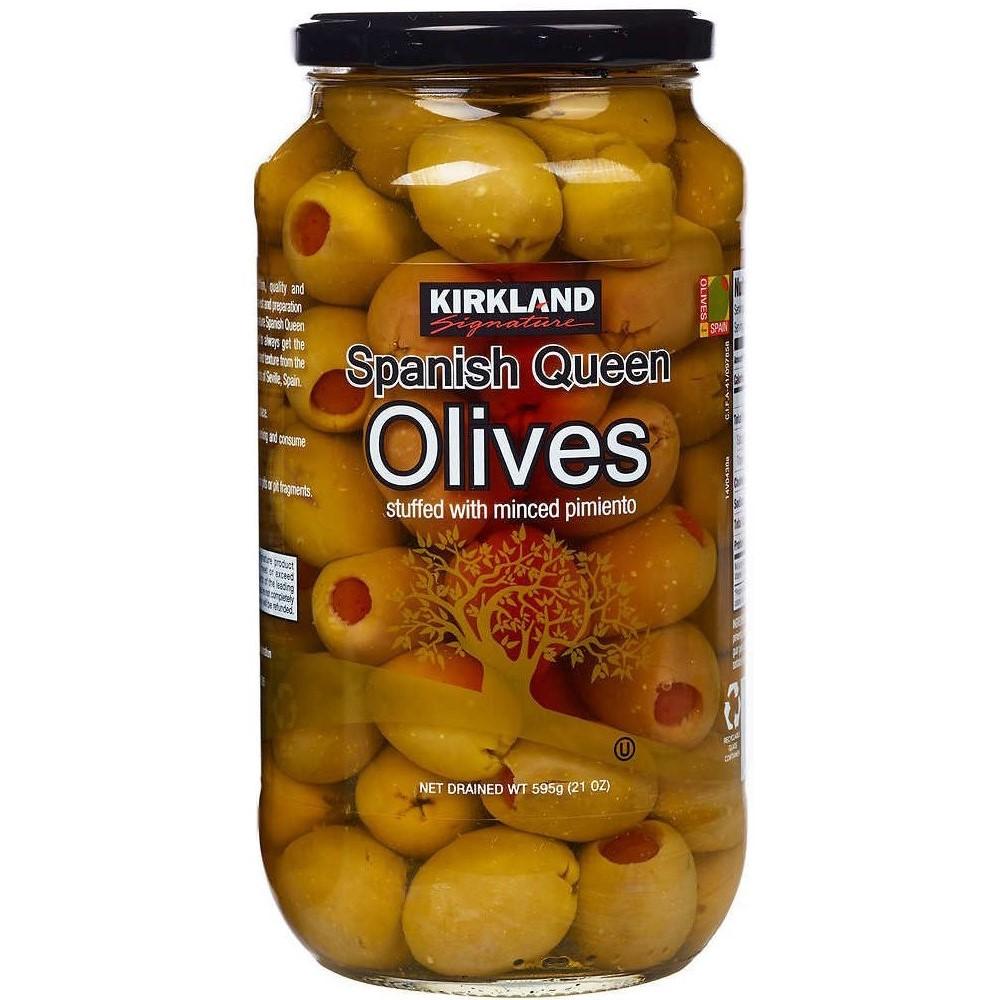 Aceitunas con Pimiento Kirkland Spanish Queen 595 gr
