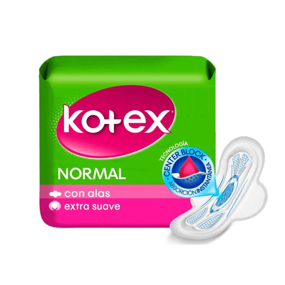 Kotex Toallas Sanitarias Normal Con Alas 10und