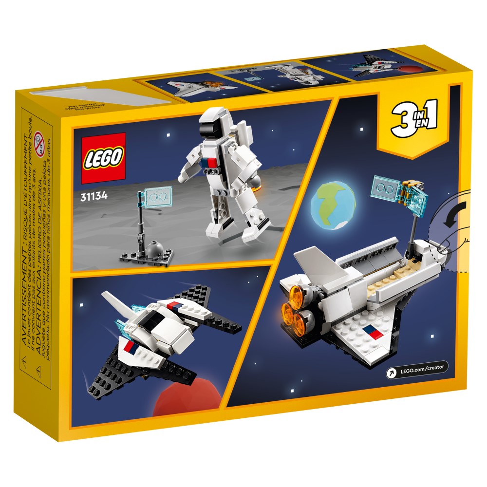 Lego Creator Space Shuttle 3 en 1 144pzs 6+ 31134