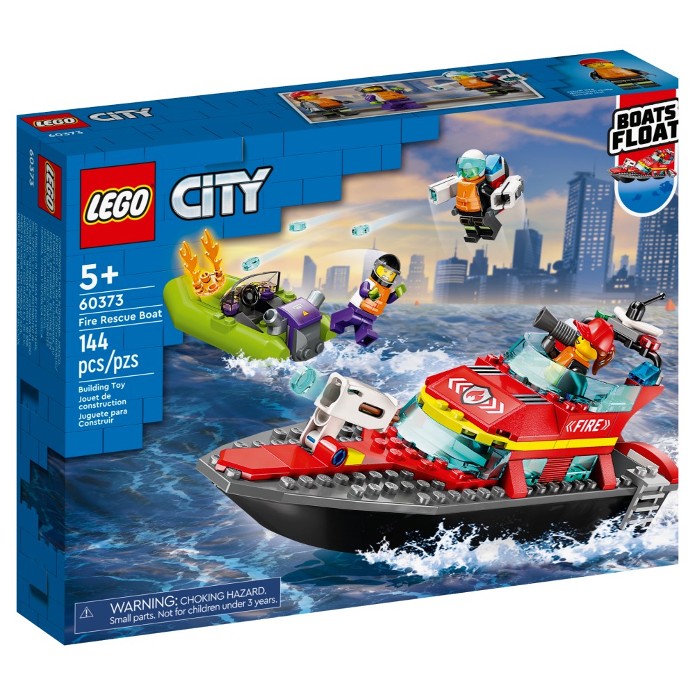 Lego City Fire Rescue Boat 144 Piezas